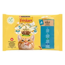 FRISKIES cat multipack losos, tuňák, treska, sardinky