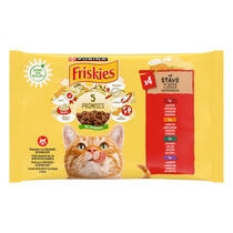 FRISKIES cat multipack kuře, hovězí, jehněčí, kachna 