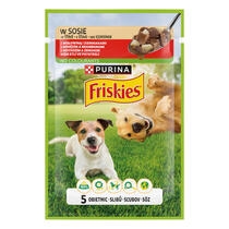 FRISKIES dog adult hovězí ve šťávě