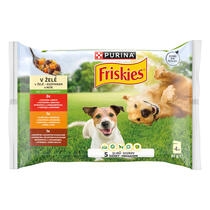 FRISKIES dog adult multipack s hovězím, kuřetem a jehněčím ve želé