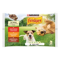 FRISKIES dog adult multipack hovězí/kuře/jehněčí ve šťávě