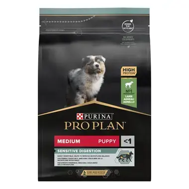 PURINA® PRO PLAN® Medium Puppy Sensitive Digestion, jehněčí