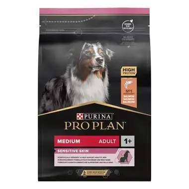 PURINA® PRO PLAN® Medium Adult Dog Sensitive Skin, losos