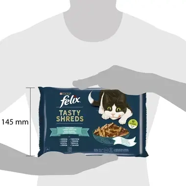 Felix Tasty Shreds s lososem