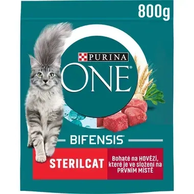 PURINA ONE BIFENSIS Sterilcat s hovězím a pšenicí