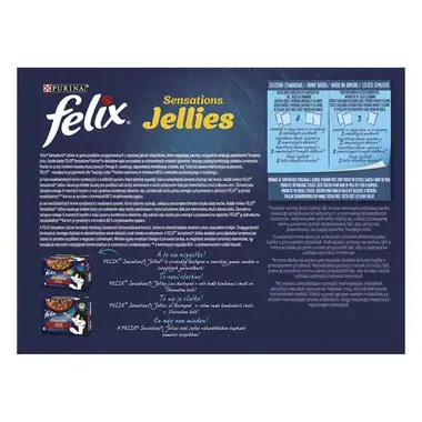 Felix Sensations Jellies multipack výběr s jehněčím, makrelou, treskou, krůtou v lahodném želé 12x85 g