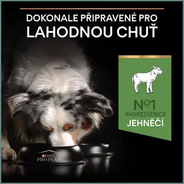 ​PURINA® PRO PLAN® Medium Adult SENSITIVE DIGESTION, s vysokým obsahem jehněčího