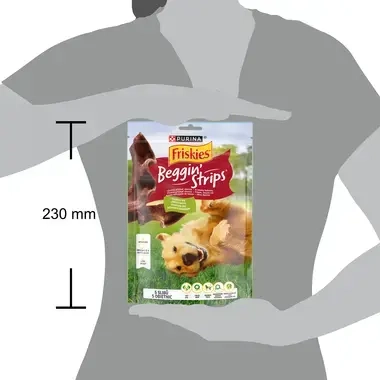 FRISKIES BEGGIN STRIPS s příchutí slaniny